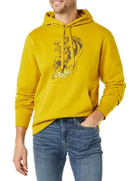 Amazon Essentials Men's Disney Star Wars Marvel Fleece Pullover Hoodie Sweatshirts, Marvel Thor, Large