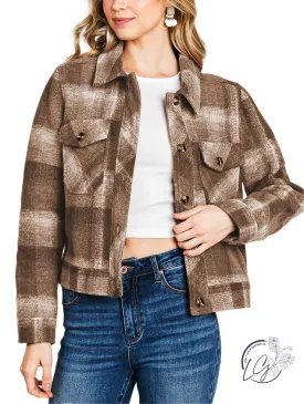 Another Mystery Plaid Cropped Shacket