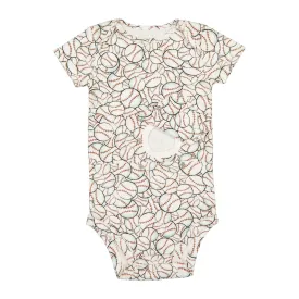 Ballpark Feeding Tube Onesie