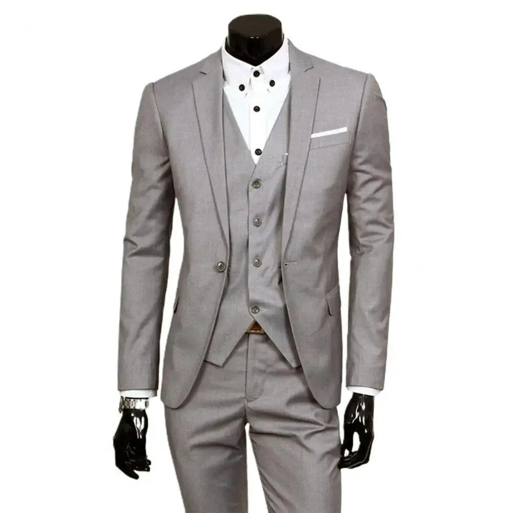 Business blazer sets Men 3 Piece Suit