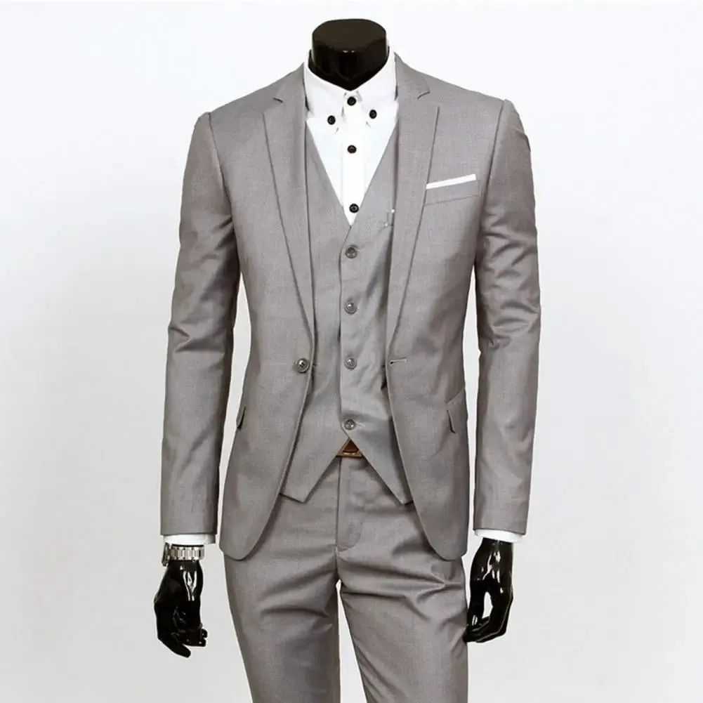 Business blazer sets Men 3 Piece Suit