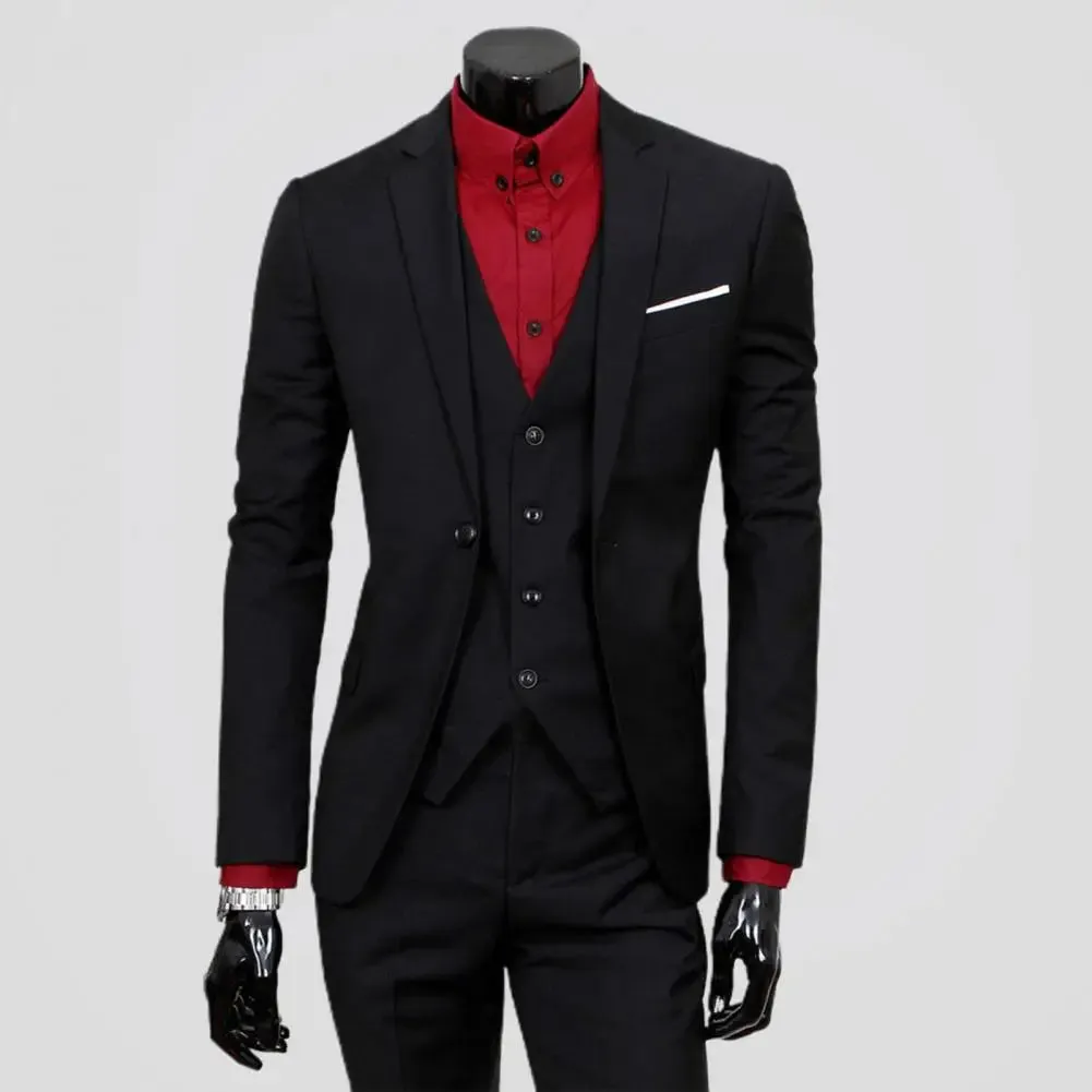 Business blazer sets Men 3 Piece Suit