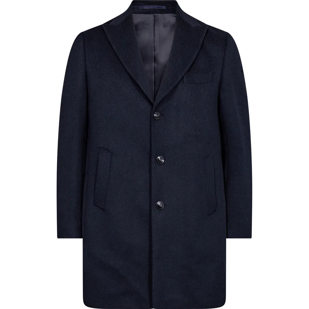 Cooper Wool & Mohair Coat - NAV Navy