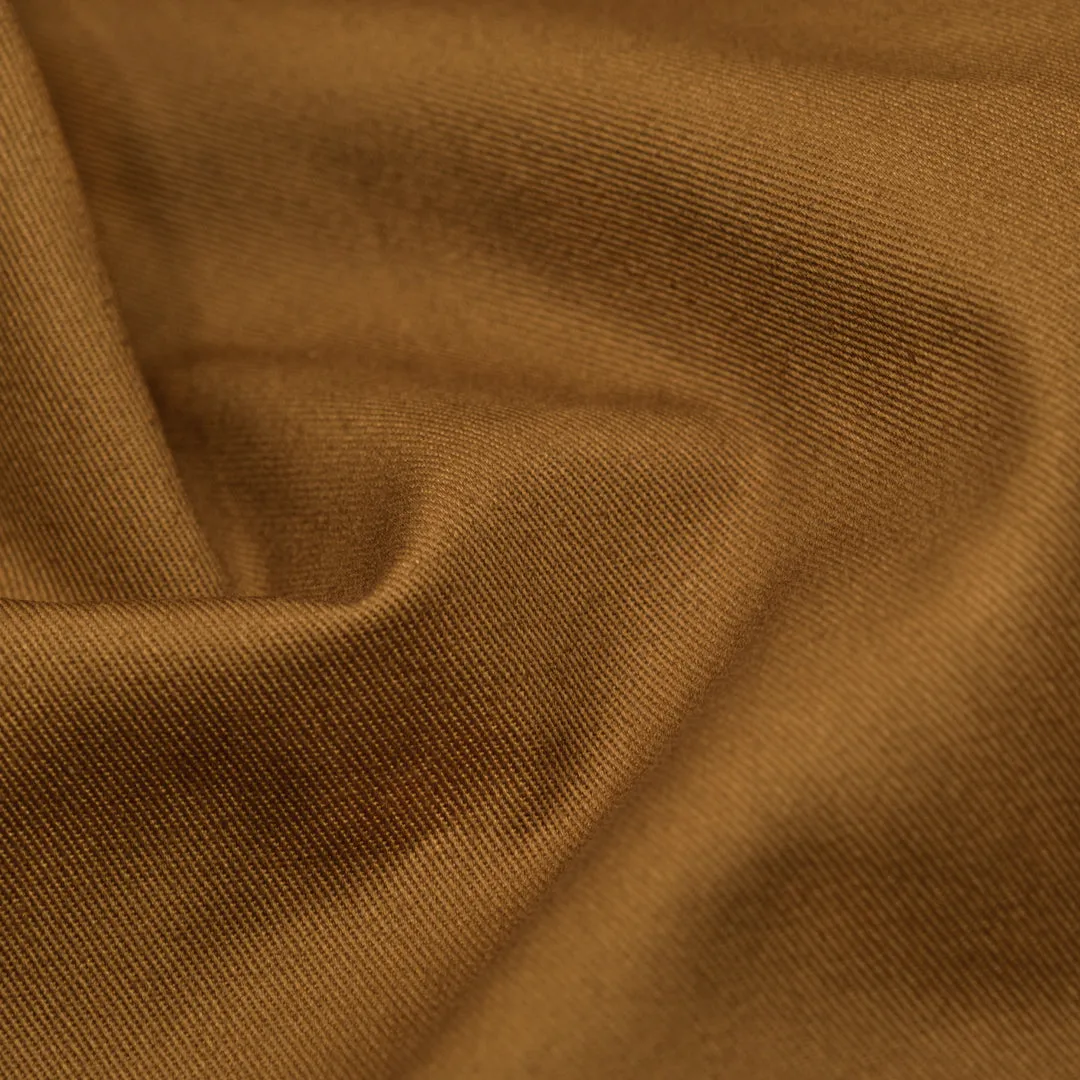 Crisp Cotton Chino Twill - Teak