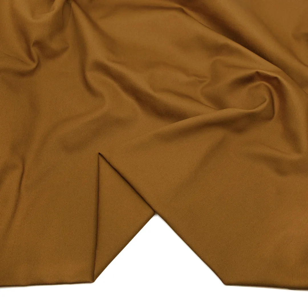 Crisp Cotton Chino Twill - Teak