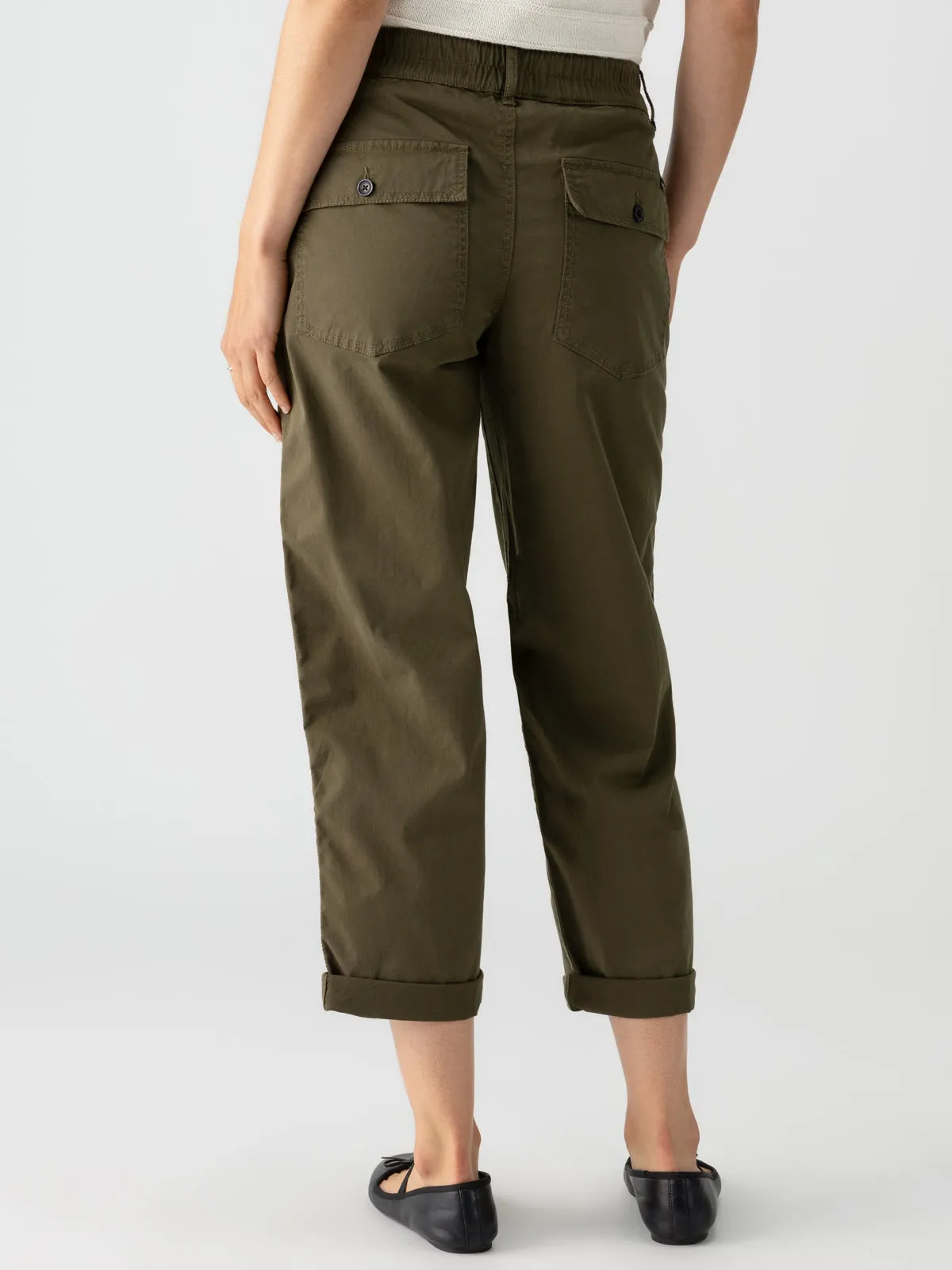 Cruiser Chino Semi-High Rise Pant Burnt Olive