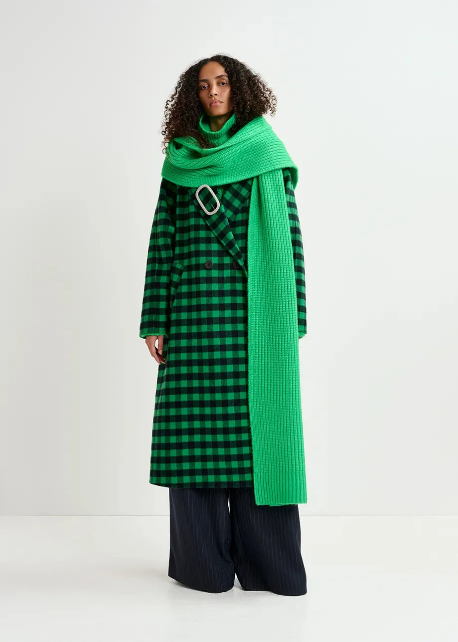 ESSENTIEL Green Check Coat