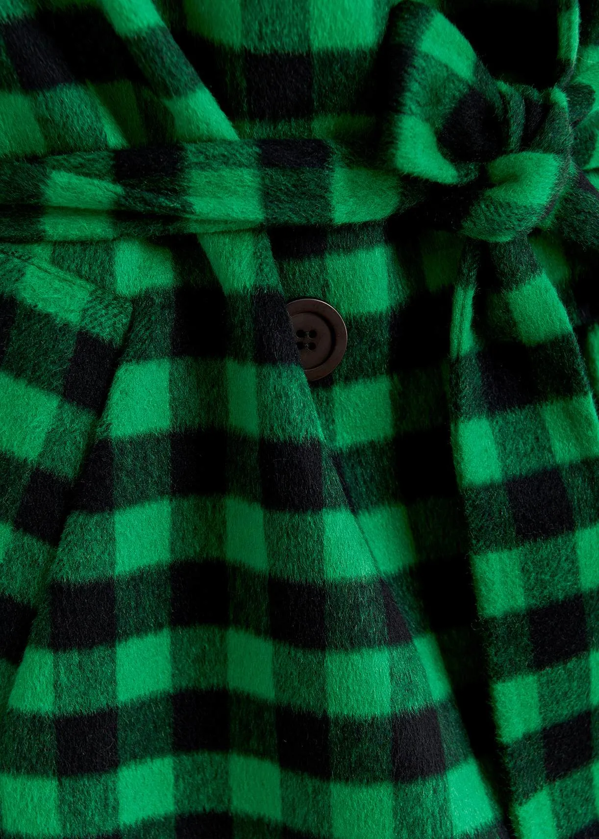 ESSENTIEL Green Check Coat