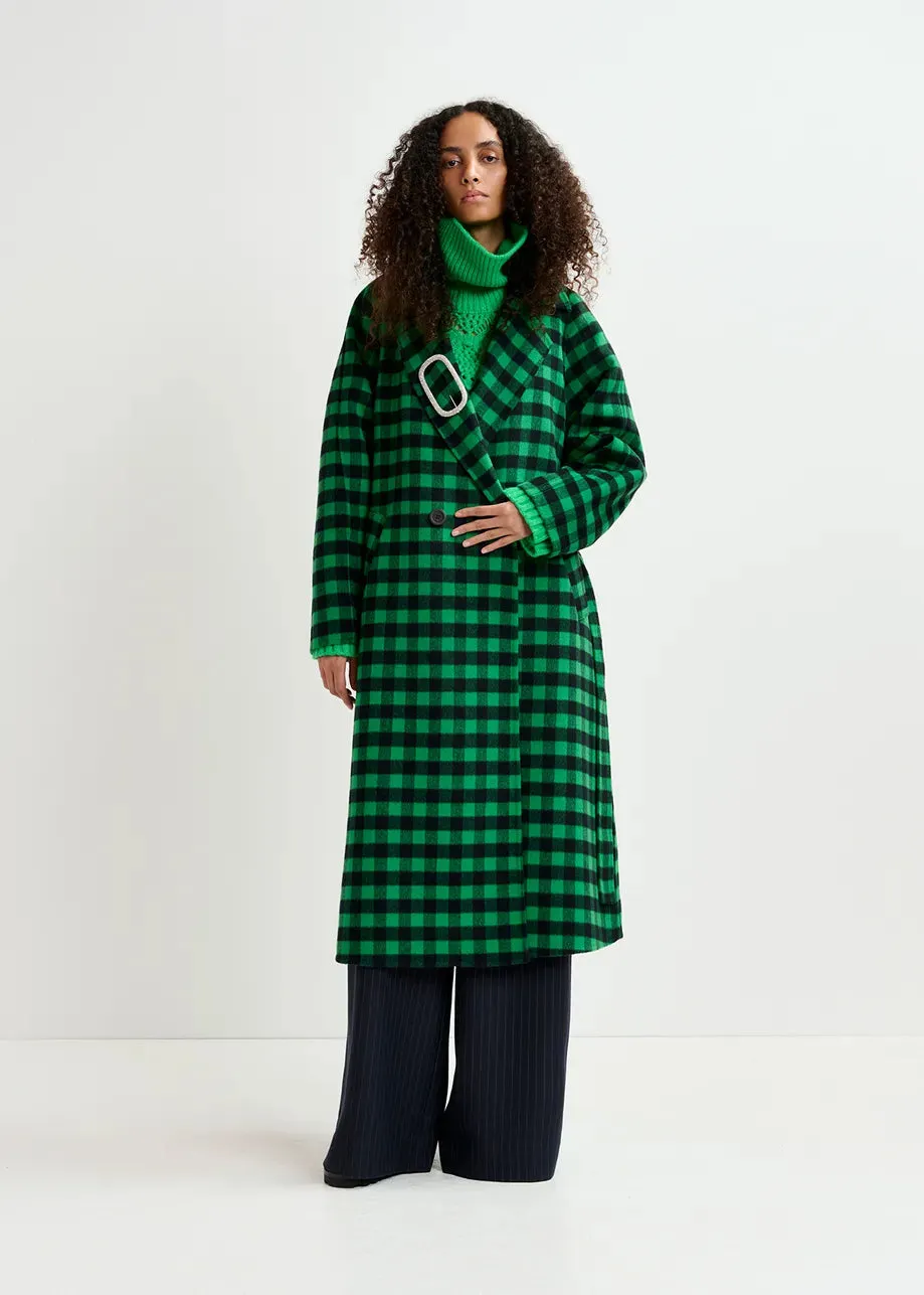 ESSENTIEL Green Check Coat