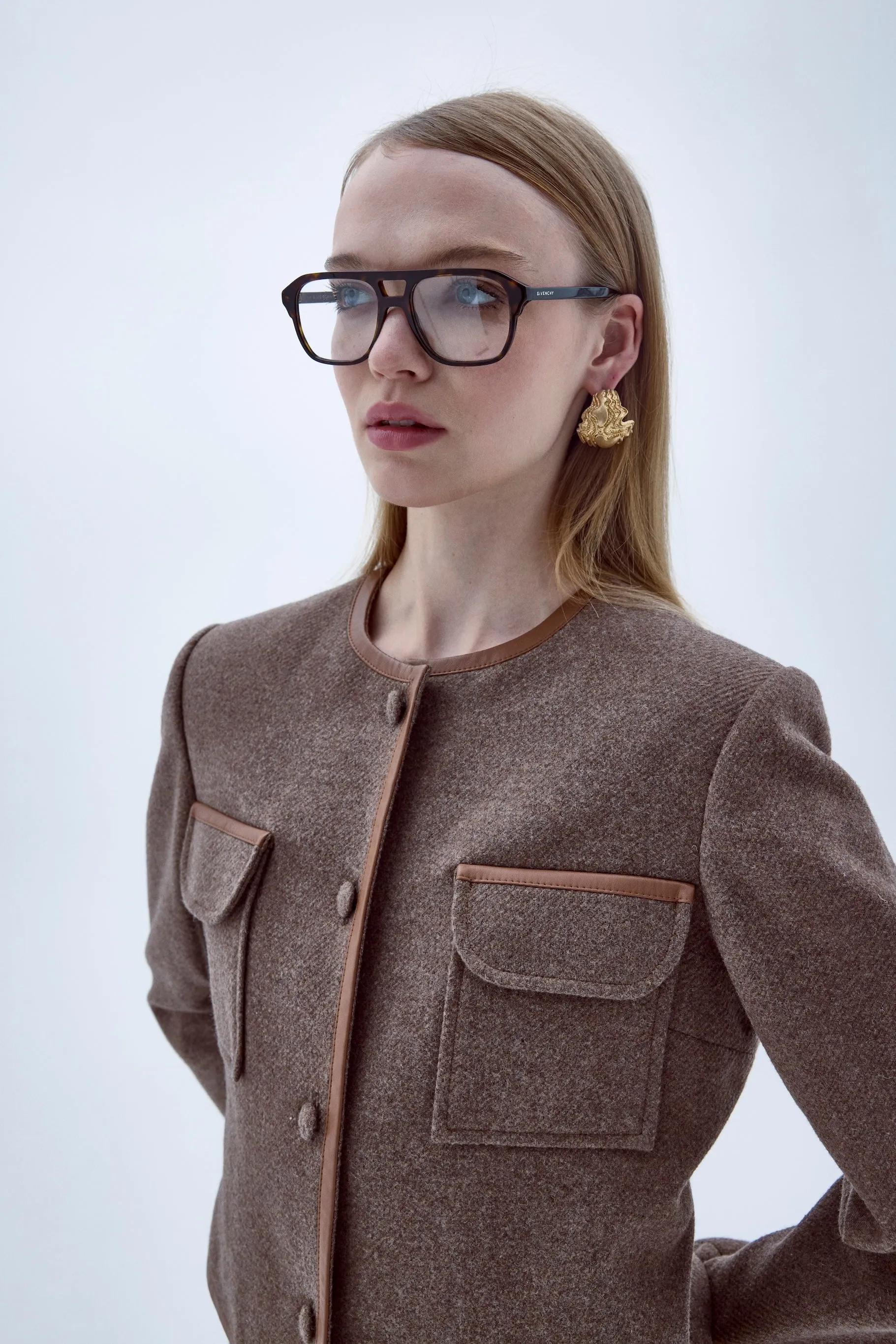 Irma Wool Jacket  in Mocha