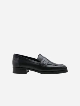 Joan Women's Apple Leather Vegan Loafer | Midnight