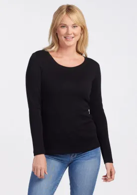 Kenzie Scoop Neck - Black