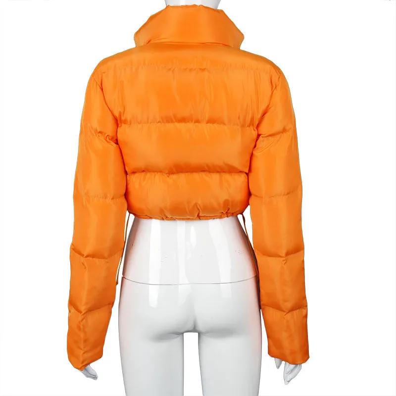 Ladies Crop Puffer Jacket