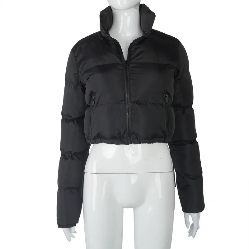 Ladies Crop Puffer Jacket