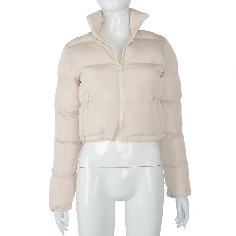 Ladies Crop Puffer Jacket