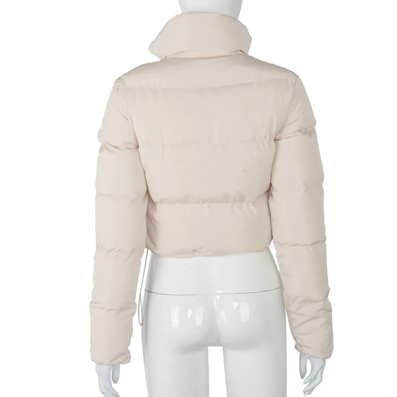 Ladies Crop Puffer Jacket