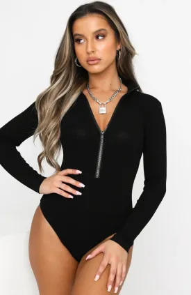 Long Sleeve Bodysuit with Zipper