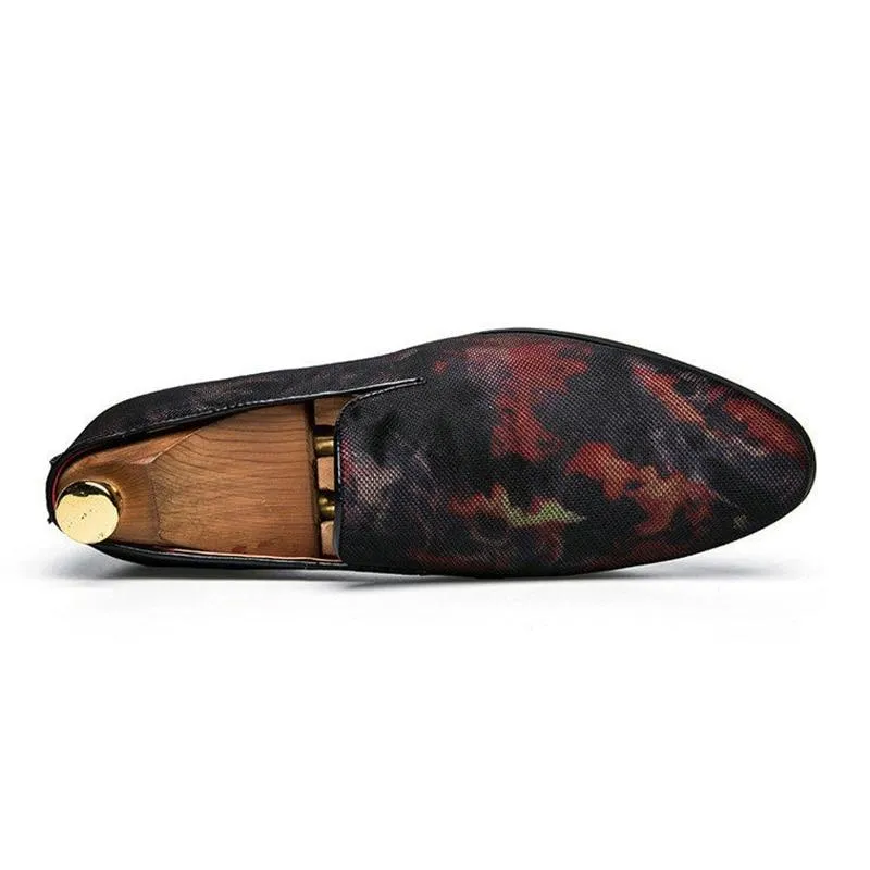 Luxury Hand-Painted Leather Italian Loafers - 2 Colors