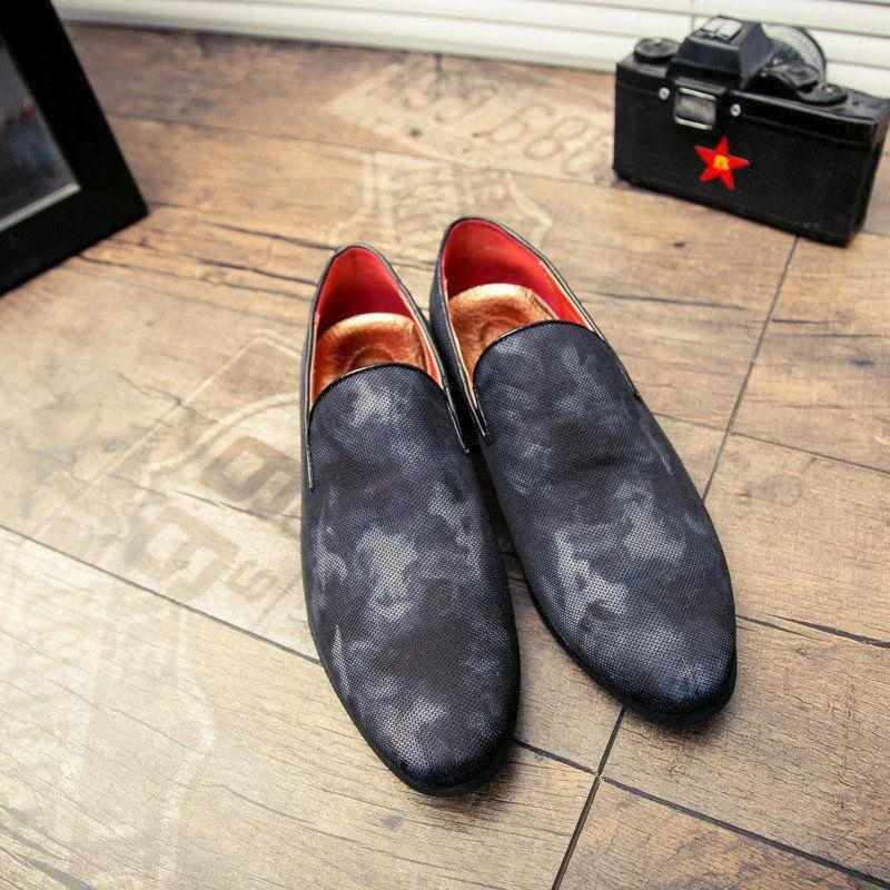 Luxury Hand-Painted Leather Italian Loafers - 2 Colors