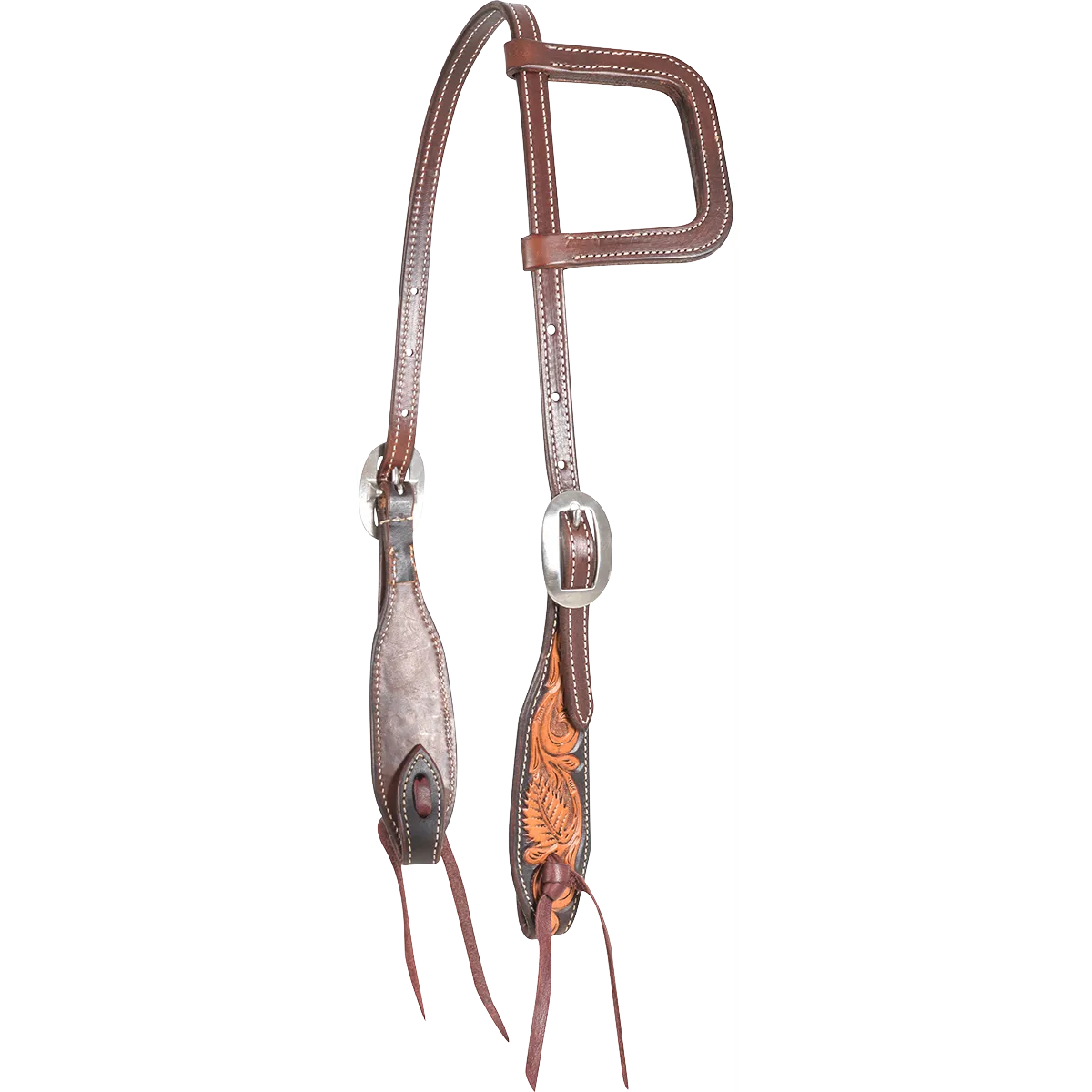 Martin Floral Tooled Slip Ear Headstall