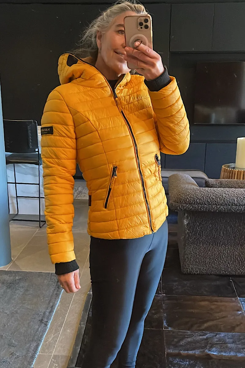 Navahoo Honey Yellow Puffer Jacket