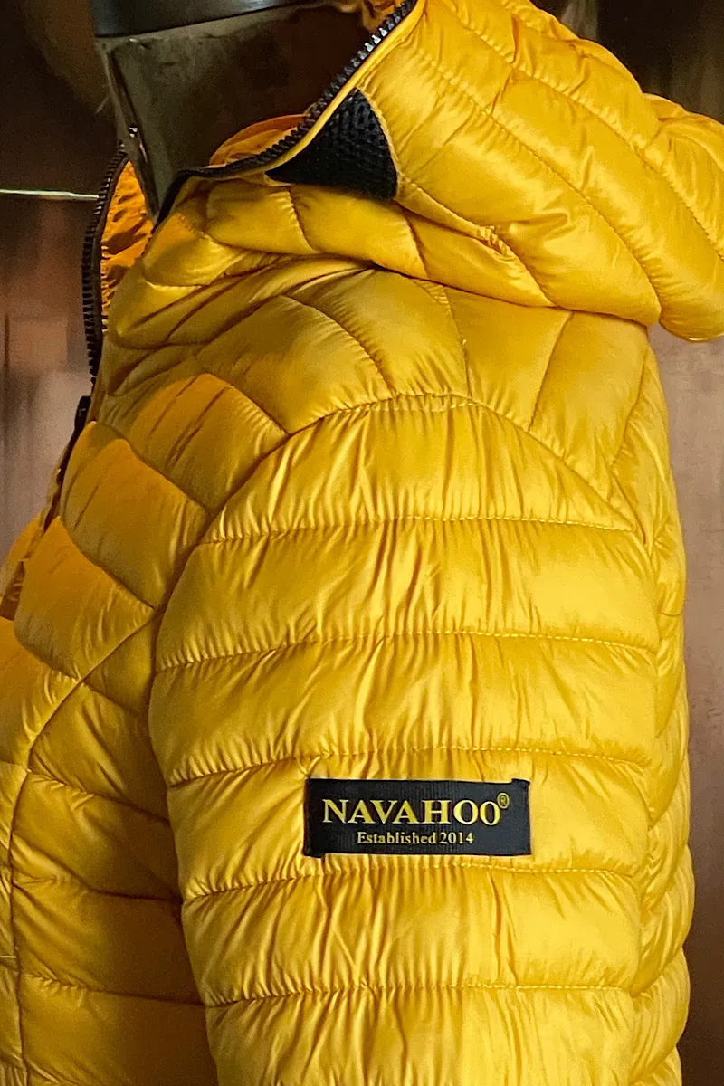 Navahoo Honey Yellow Puffer Jacket