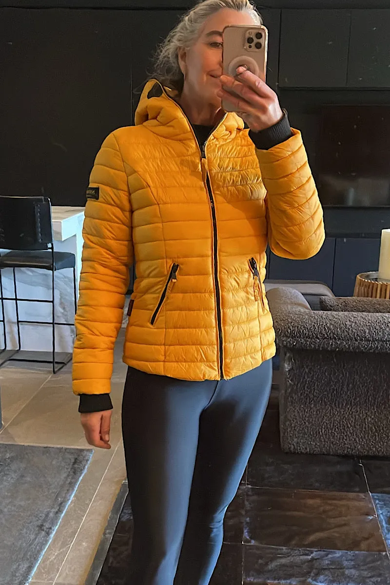 Navahoo Honey Yellow Puffer Jacket