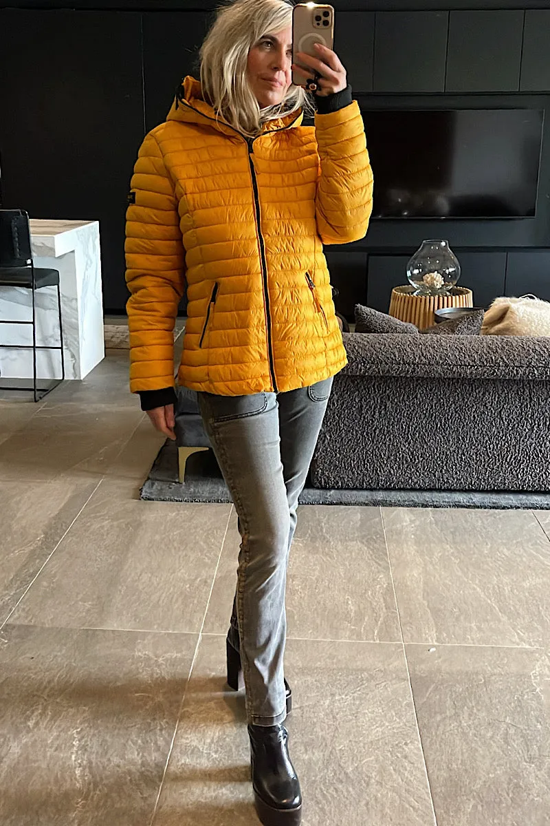 Navahoo Honey Yellow Puffer Jacket