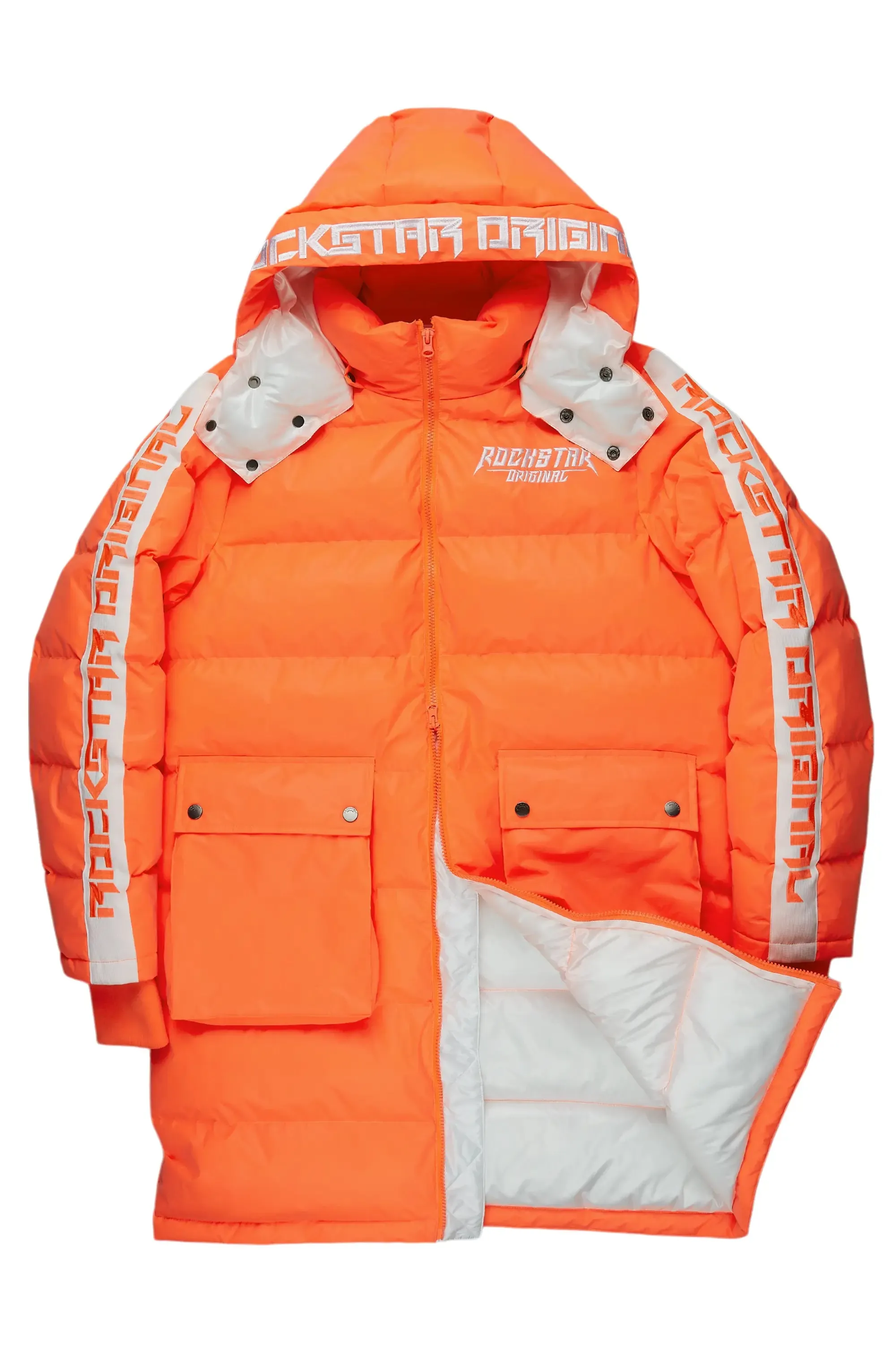 Nikita 2.0 Reflective Orange Puffer Jacket