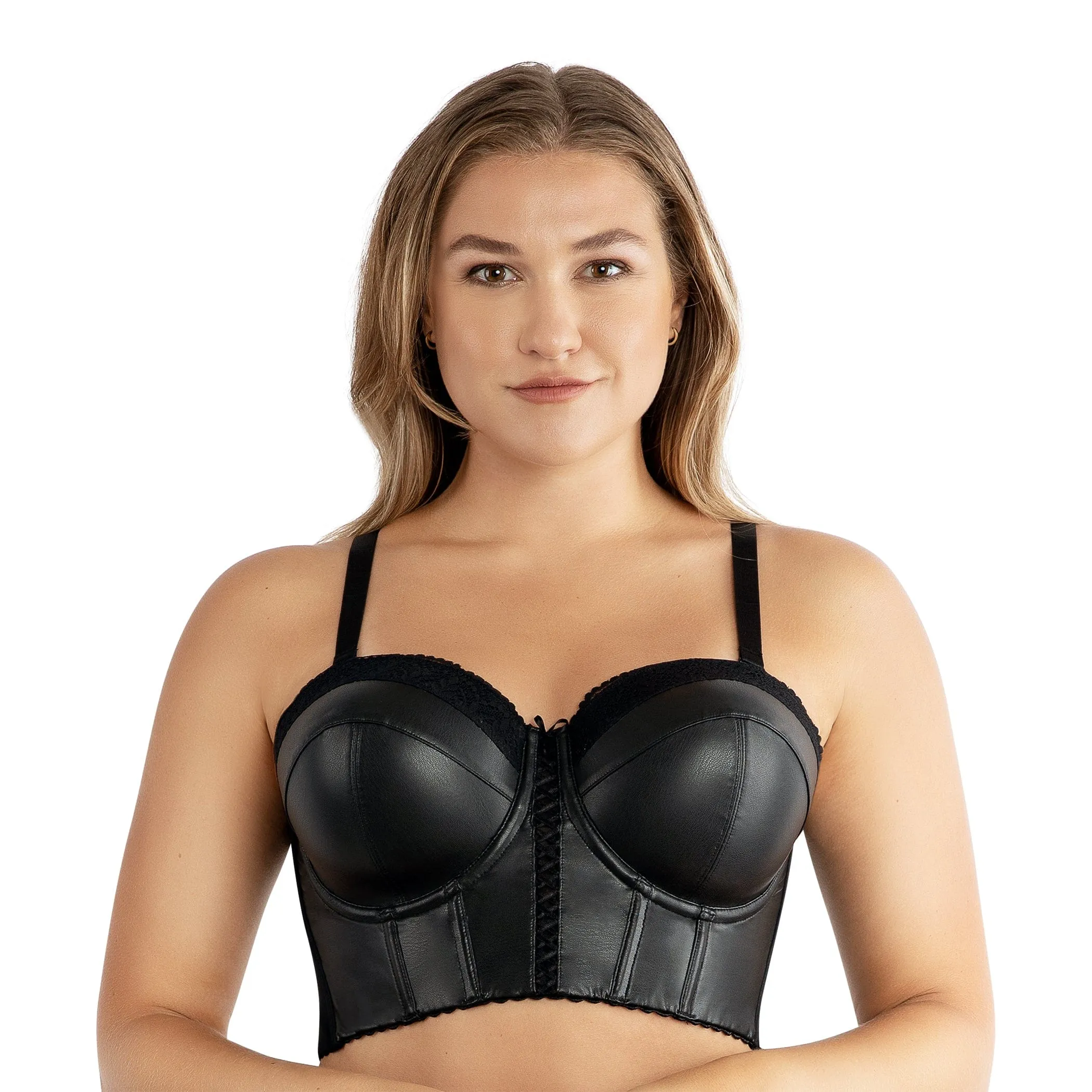 PARFAIT Stevie P50120 Women's Longline Strapless Bustier - Black