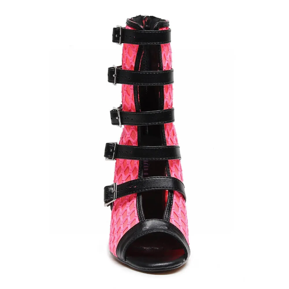 Riley - Black with Hot Pink - Street Sole