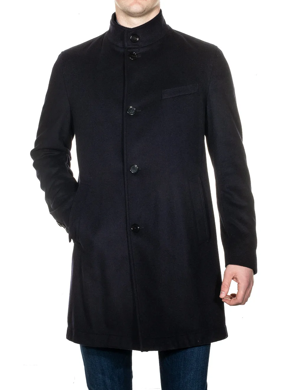 Shanty1 Wool & Cashmere Coat Navy