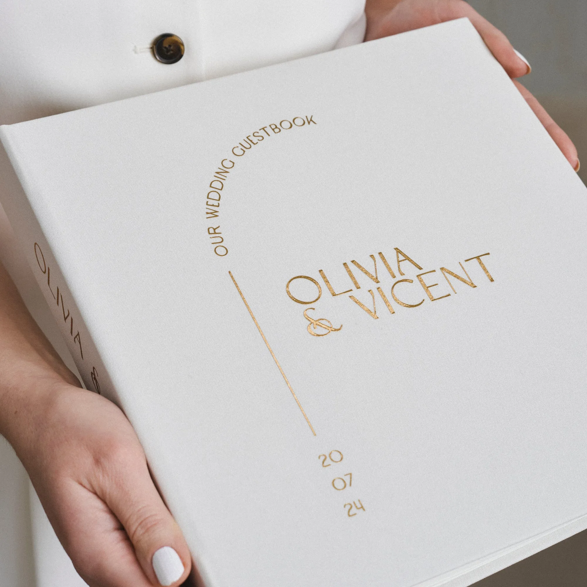 Silky White   Real Gold | Guest Book