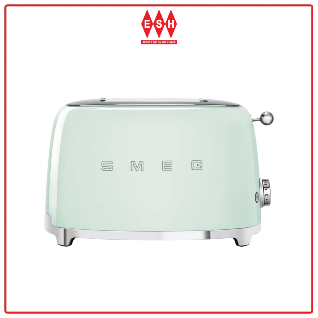 SMEG TSF01PGUK (Pastel Green) 50’s Retro Style 2 Slice Toaster