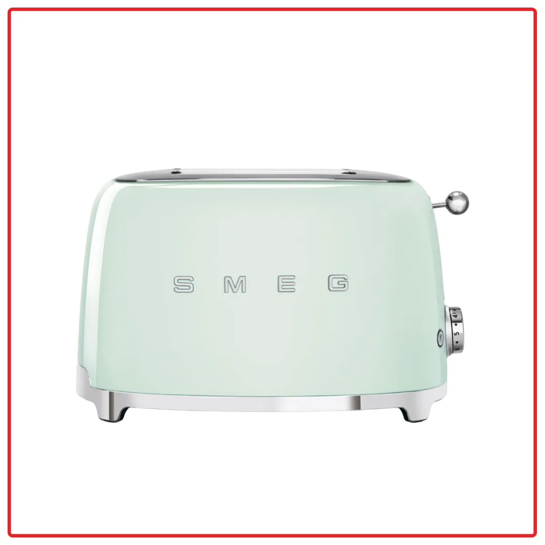 SMEG TSF01PGUK (Pastel Green) 50’s Retro Style 2 Slice Toaster