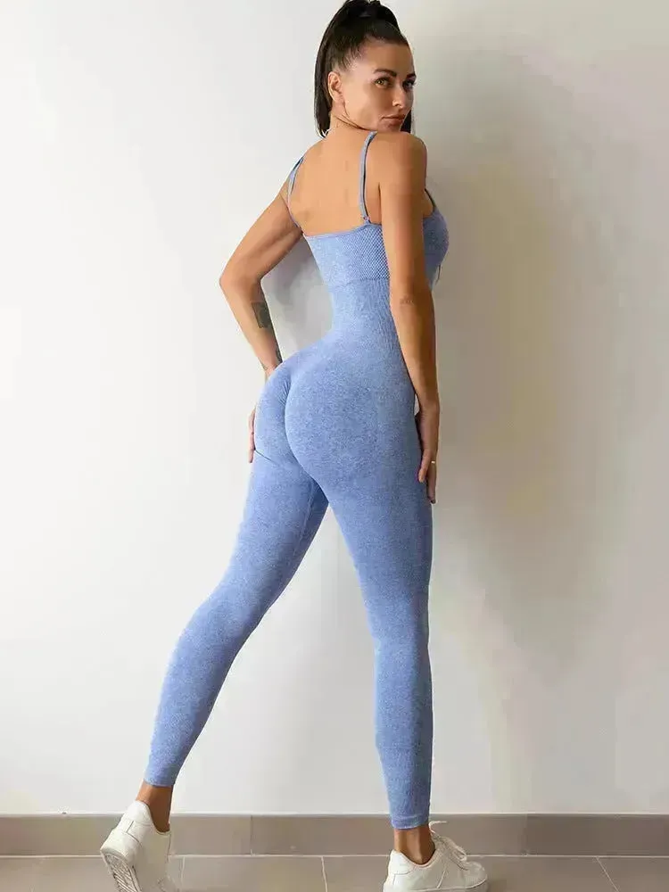 Spaghetti Strap One piece Unitard Bodysuit Jumpsuit