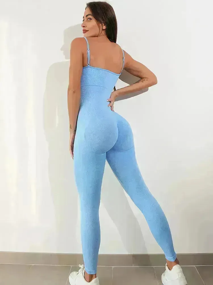 Spaghetti Strap One piece Unitard Bodysuit Jumpsuit