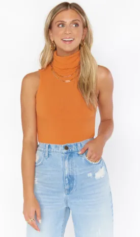 Turtle Bodysuit Burnt Orange