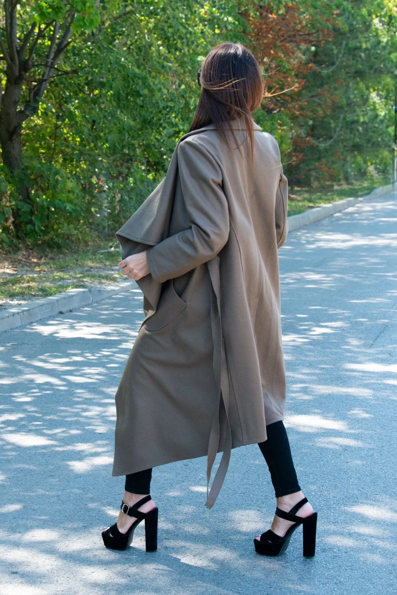 VICTORIA Cacao Beige Wool Winter  Coat