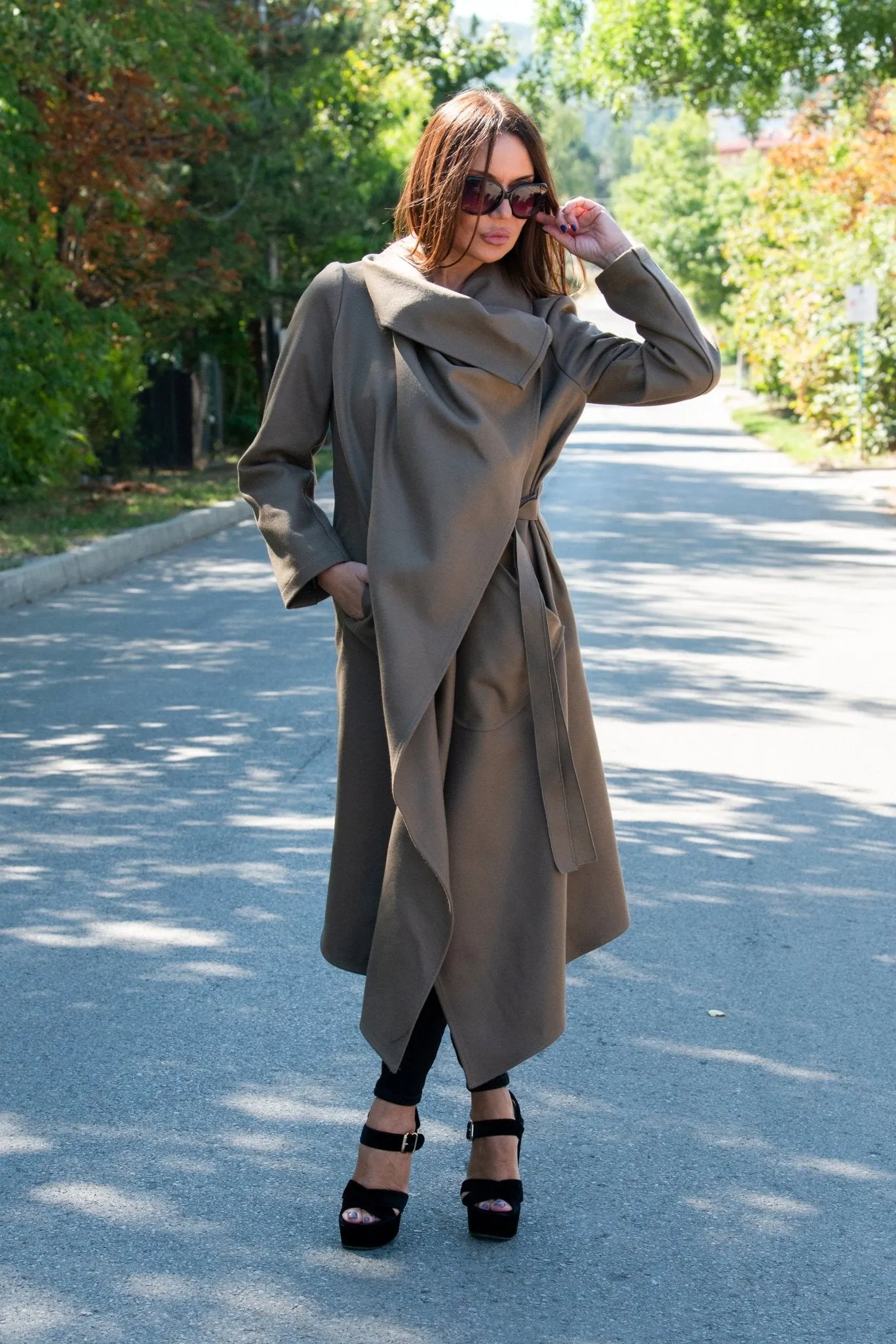 VICTORIA Cacao Beige Wool Winter  Coat