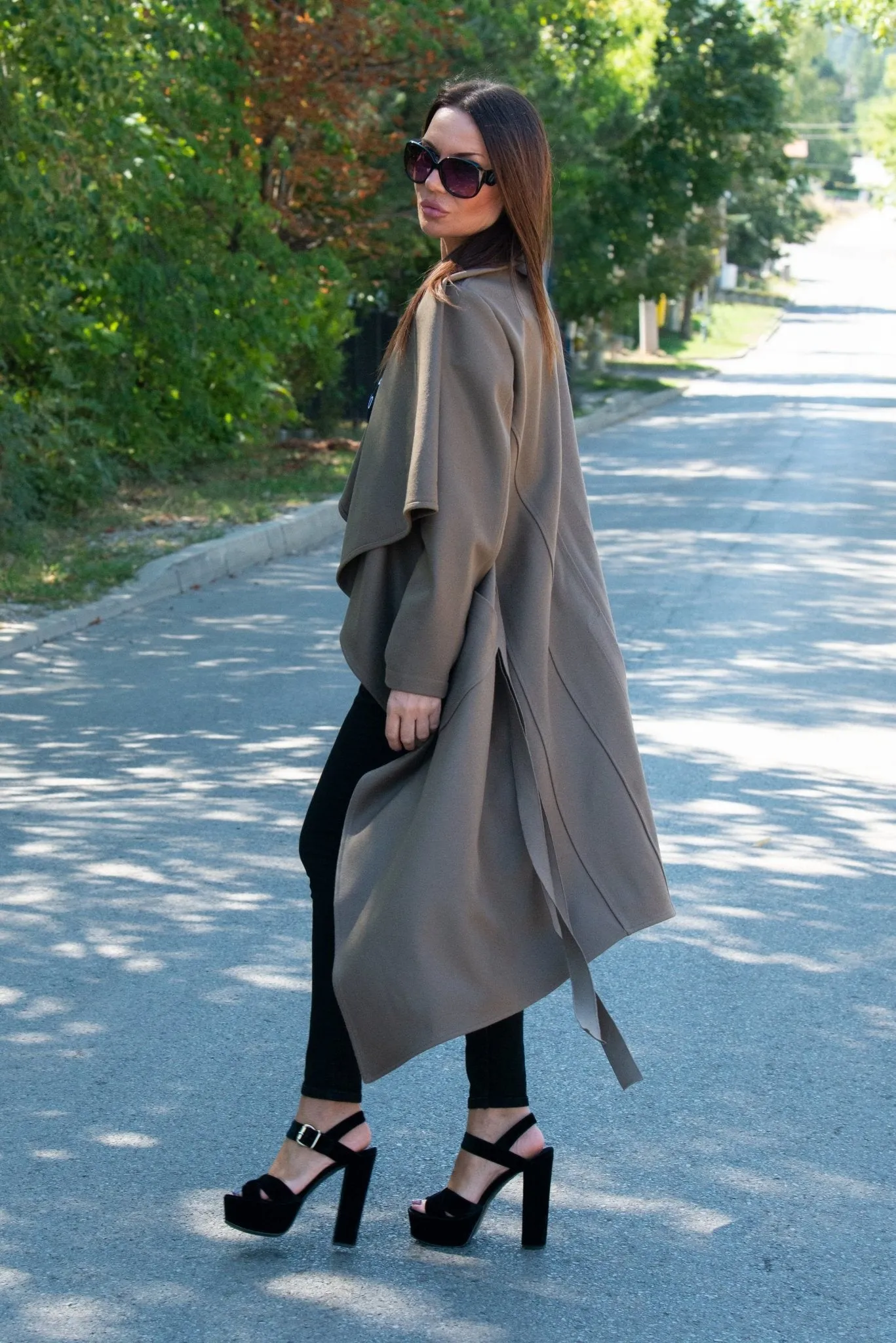 VICTORIA Cacao Beige Wool Winter  Coat