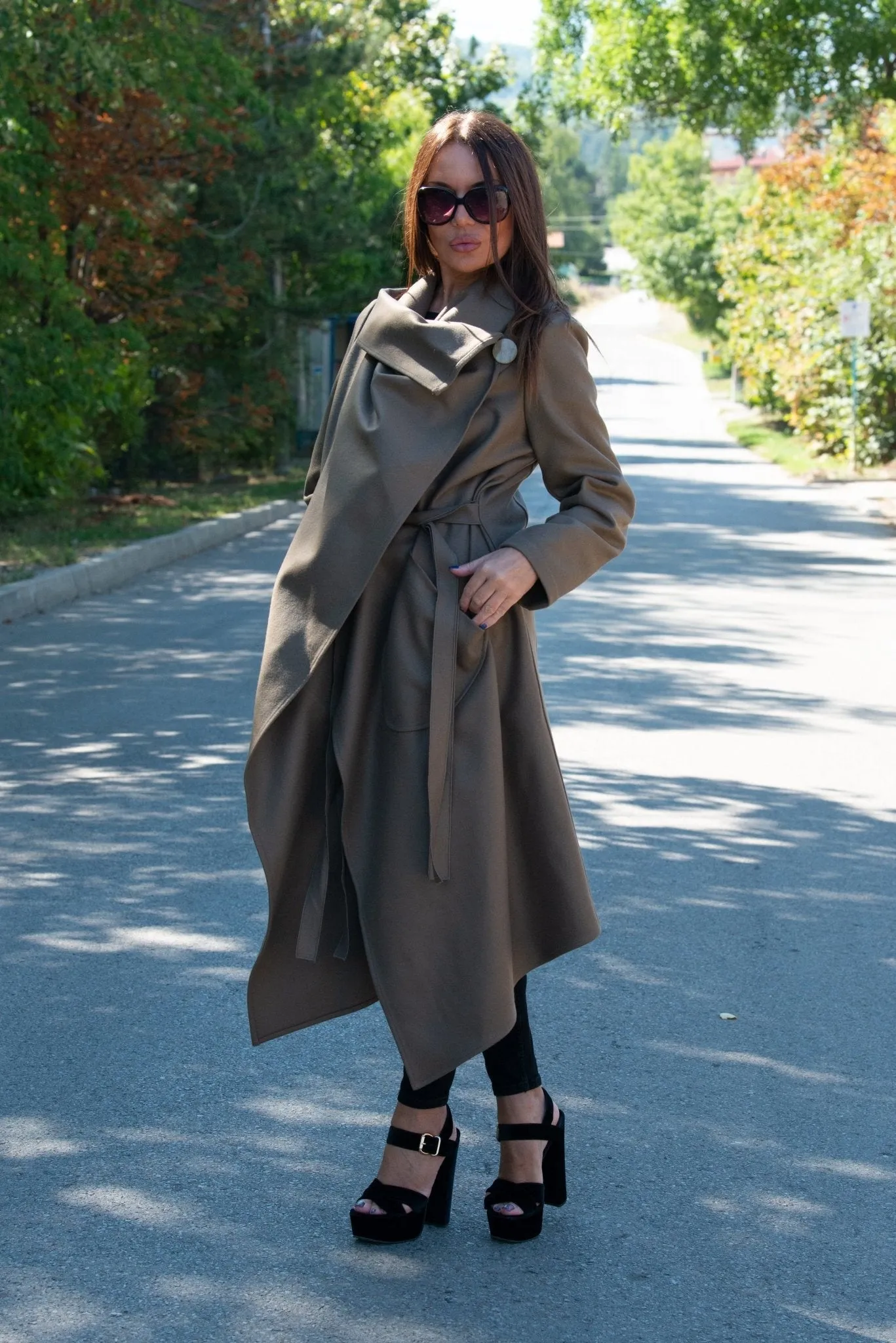 VICTORIA Cacao Beige Wool Winter  Coat