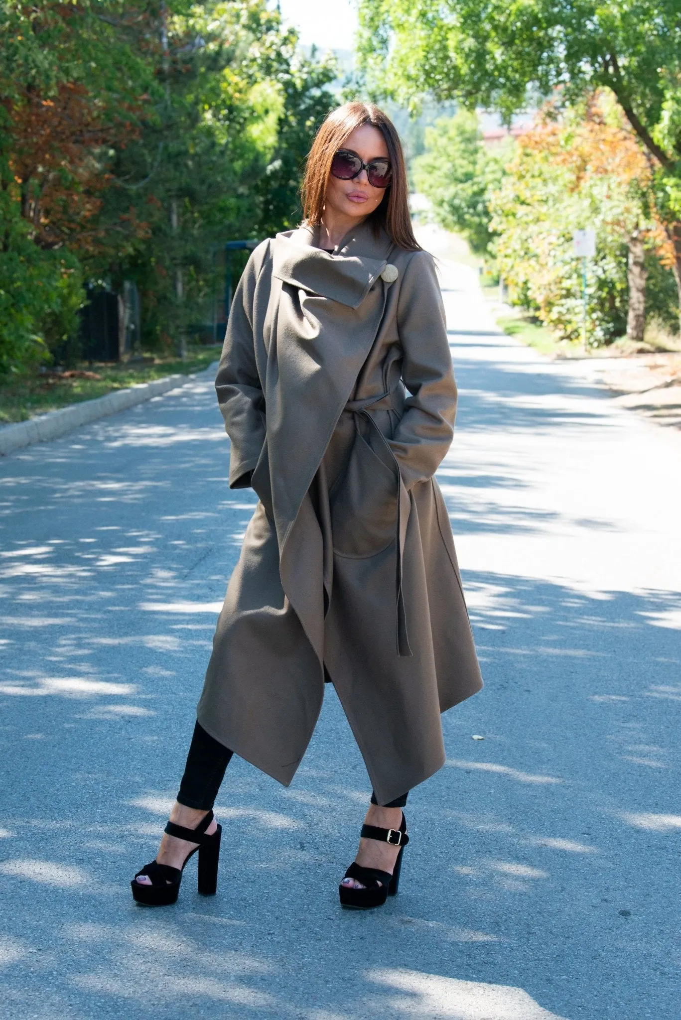 VICTORIA Cacao Beige Wool Winter  Coat