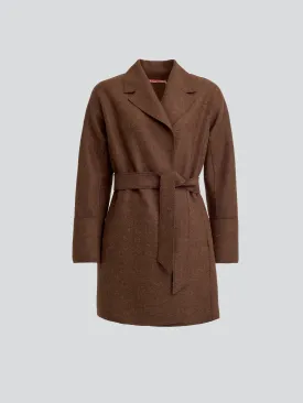 Yrene Coat Alpaca Color Brown